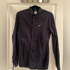 River Island Navy Button Down